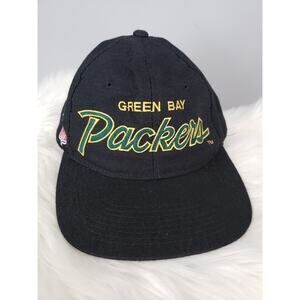 Vintage Green Bay Packers Sports Specialties Script Snapback Football Hat